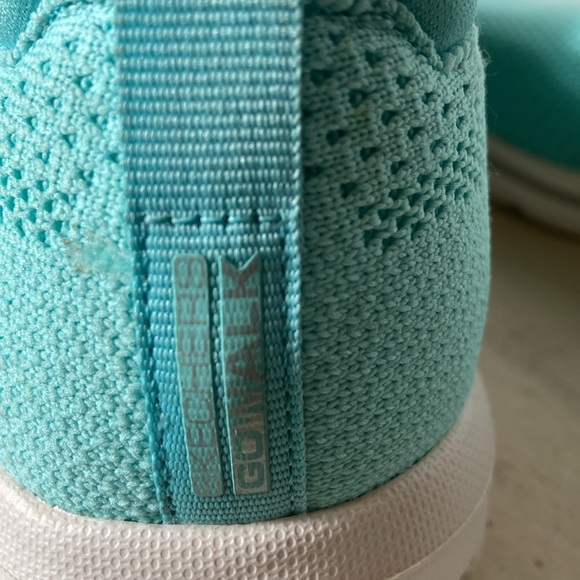 Skechers GoWalk Classic Washable Knit Slip On Shoes Aqua 8.5 - Picture 14 of 14
